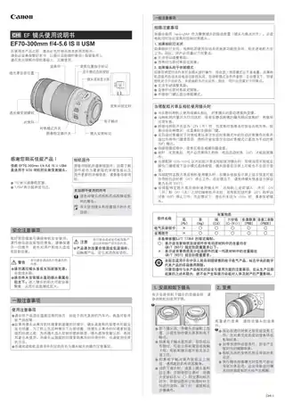 CANON佳能EF 70-300mm f_4-5.6 IS II USM